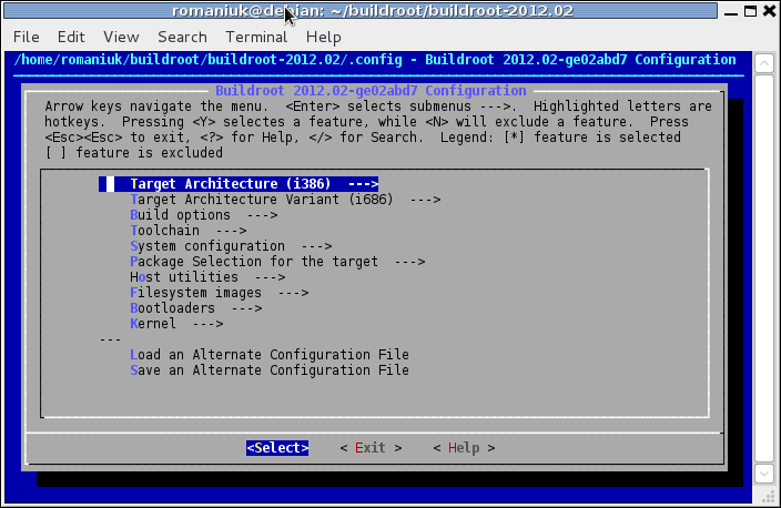 Buildroot Configuration